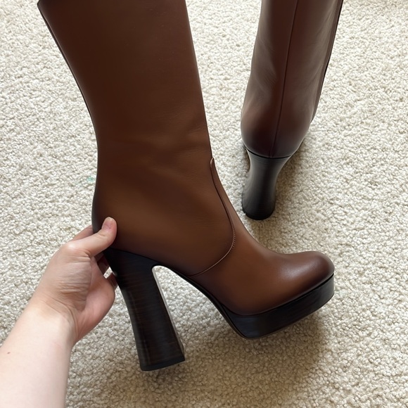 Michael Kors Collection Emmy Runway Leather Boots - Picture 3 of 6